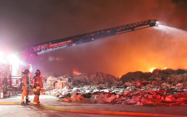 Fire at Fresno Recycling Plant