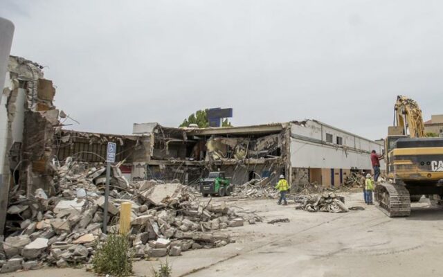 Demolition Begins at Bakersfield Greyhound Bus Station