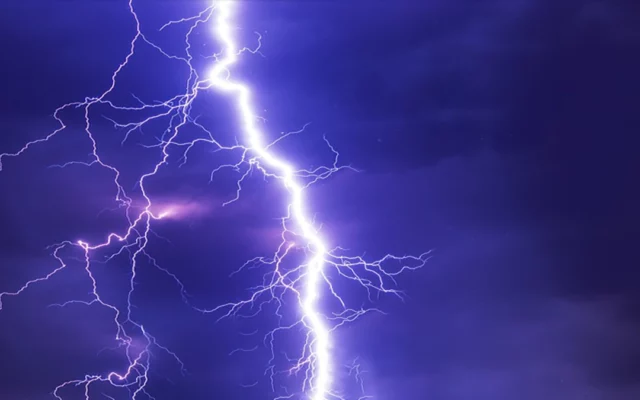 Early Morning Lightning Strikes Cause Fires